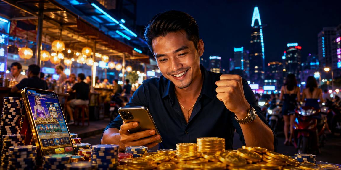 Ứng dụng casino với hiệu ứng neon tại TP. Hồ Chí Minh